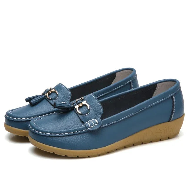 Orthopädischer Leder-Mokassin | Veloura