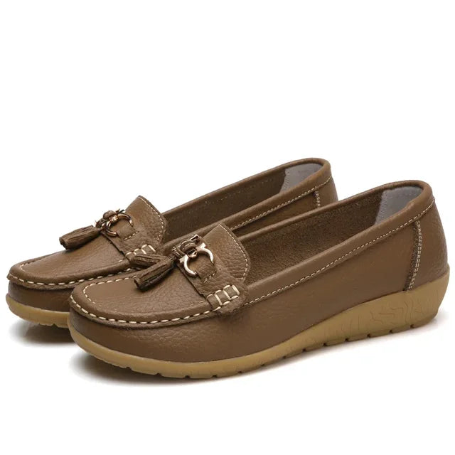 Orthopädischer Leder-Mokassin | Veloura