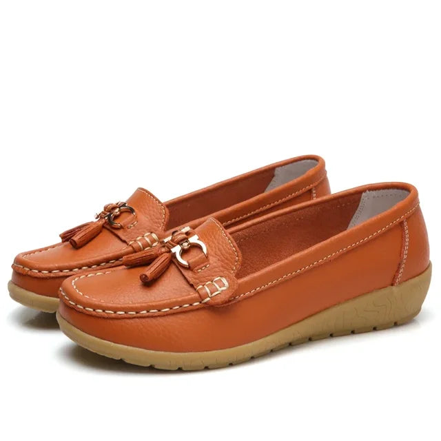 Orthopädischer Leder-Mokassin | Veloura