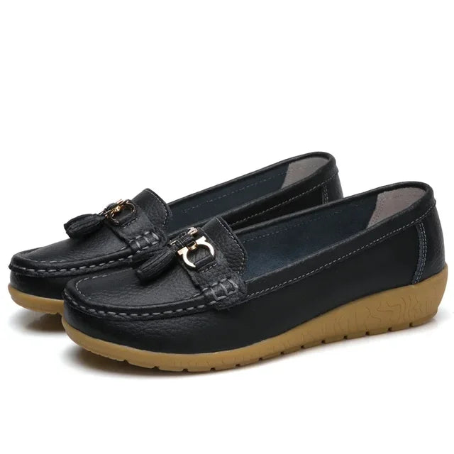Orthopädischer Leder-Mokassin | Veloura